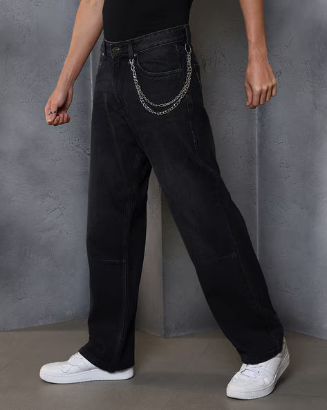Street Full Length Low Rise Baggy Jeans