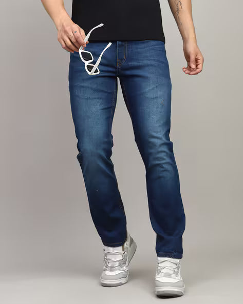 Full Length Slim Jeans With Pockets