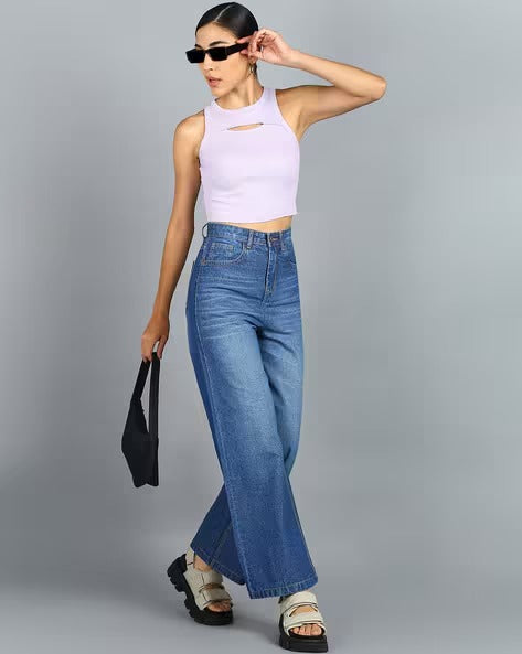 High-Rise Flared Jeans
