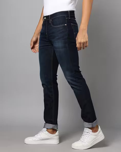 Men Mid-Wash 512 Slim Tapered Fit Jeans