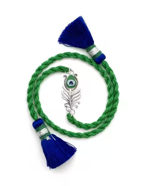 Men Sterling Silver Morpankh Rakhi | 925 | 2.0 gm