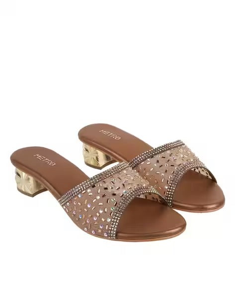 Chunky Heeled Sandals For Women