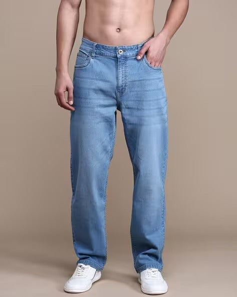 Men Low Rise Straight Jeans