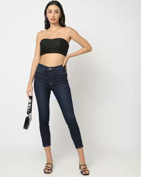 Women Lightly Washed High-Rise Skinny Fit Jeans