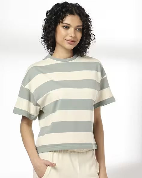 Women Striped Relaxed Fit Top