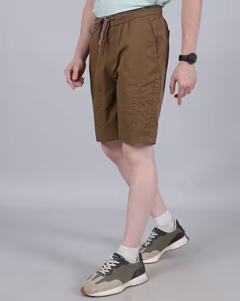 Street Knee Length Shorts With Pockets