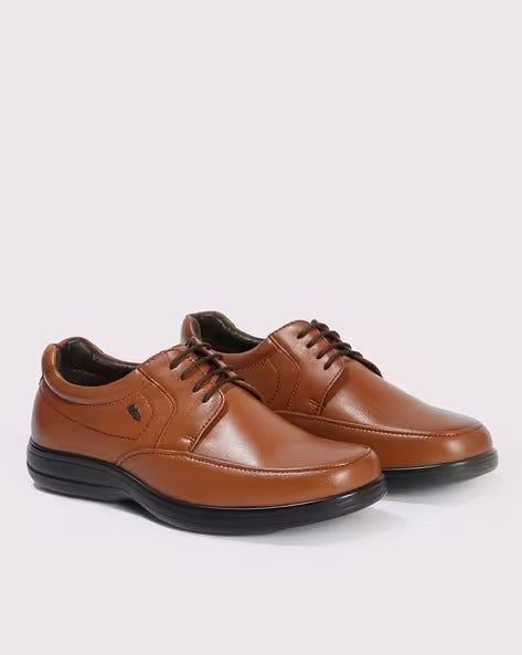 Men Low-Top Lace-Up Derby Shoes