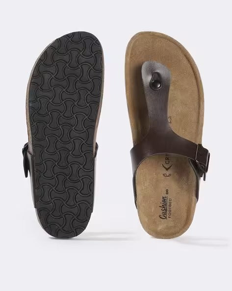Men T-Strap Slip-On Sandals