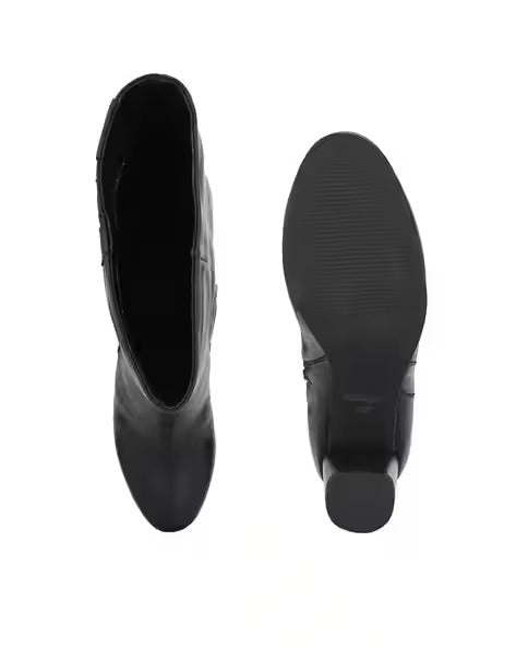 Knee-Length Boots with Zip Closure