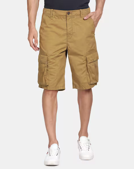 Flat-Front City Shorts with Insert Pockets