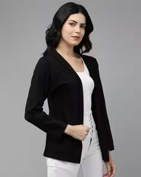 Women Regular Fit Front-Open Shrug