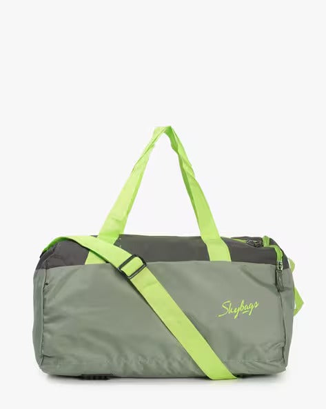 Colourblock Duffel Bag with Adjustable Strap