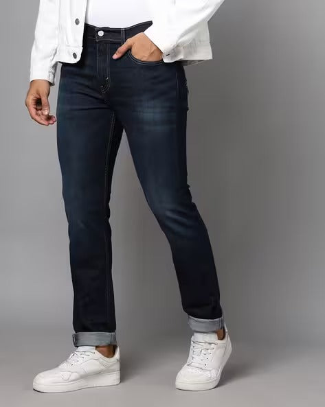 Men Mid-Wash 512 Slim Tapered Fit Jeans