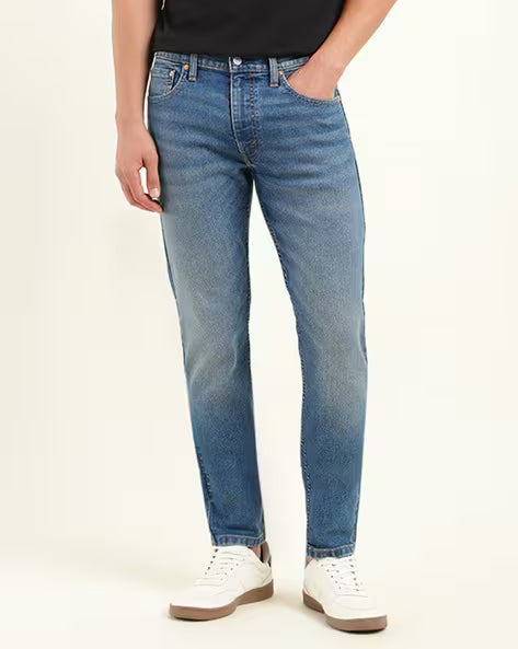 Men Lightly Washed 512 Slim Tapered Fit Jeans