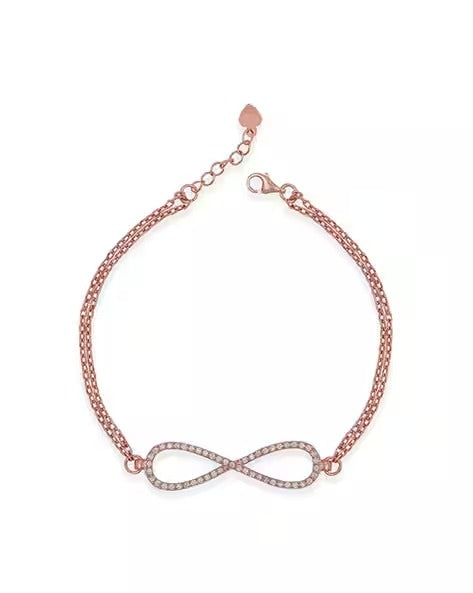Rose Gold Infinity Bracelet | 925