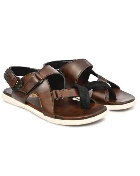 Men Strappy Sandals with Velcro Fastening