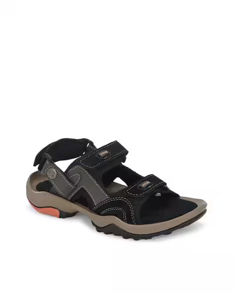 Men Double-Strap Sandals with Velcro Closure