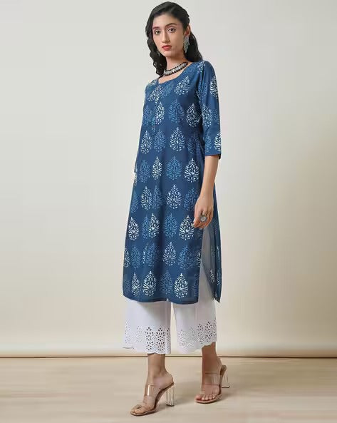 Women Printed Straight Kurta