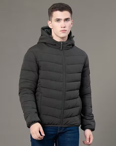 Men Quilted Regular Fit Puffer Jacket