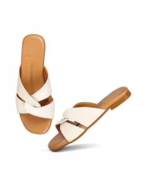 Women Slip-on Sandals with PU upper