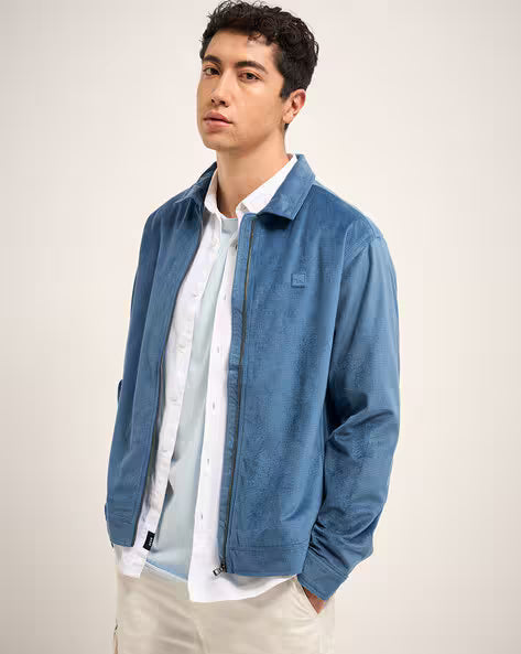 Men Self-design Jacket