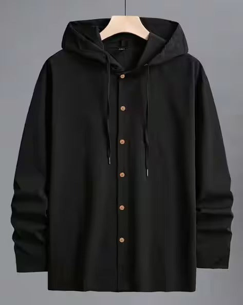 Men Relaxed Fit Hooded Sweatshirt