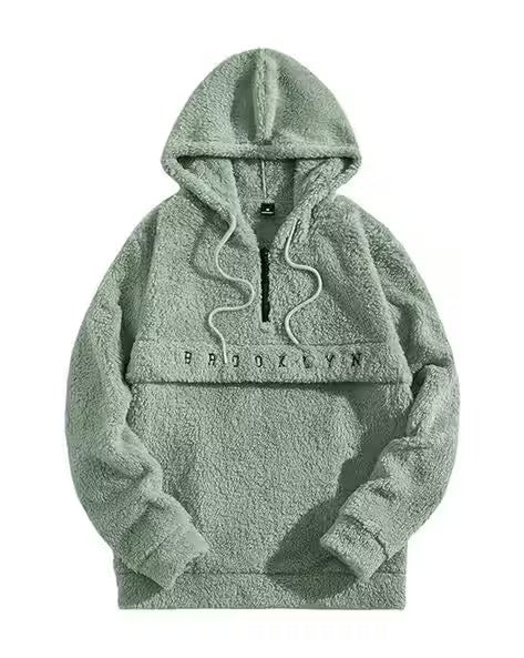 Men Typographic Print Relaxed Fit Hoodie