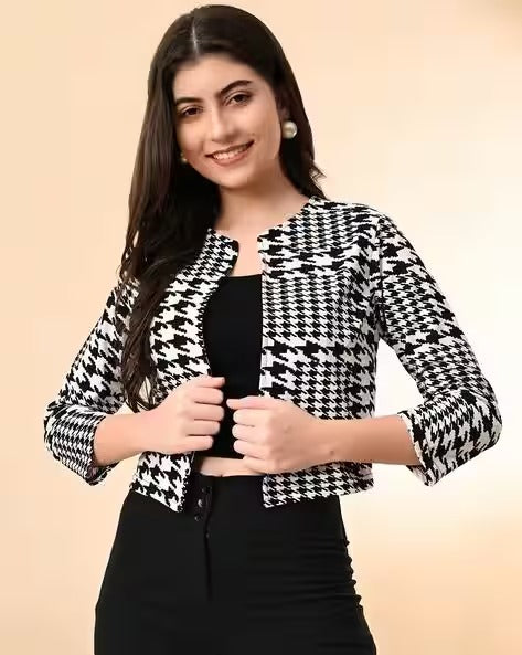 Women Checks Shrug