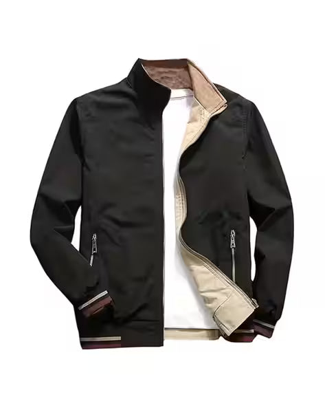 Men Regular Fit Zip-Front Track Jacket