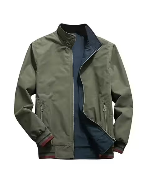Men Regular Fit Zip-Front Track Jacket