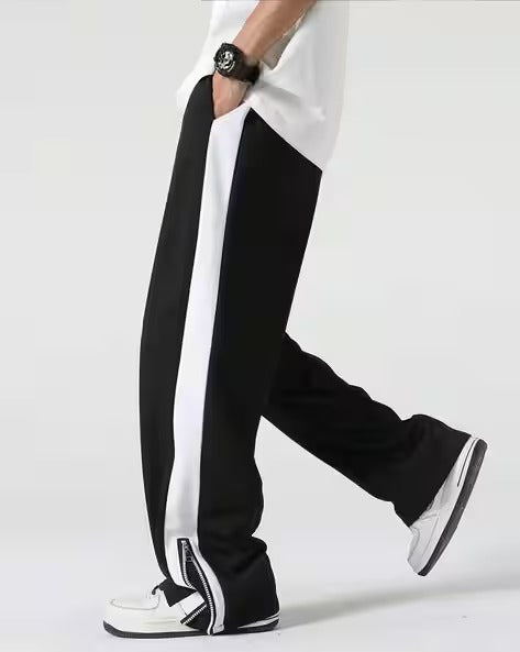 Men Colour-block Track Pants