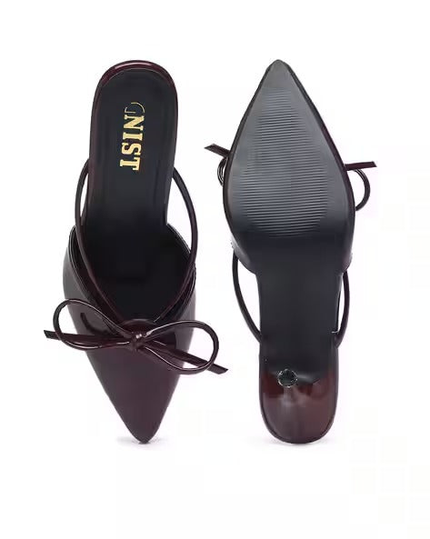 Women Round-Toe Slip-On Stilettos