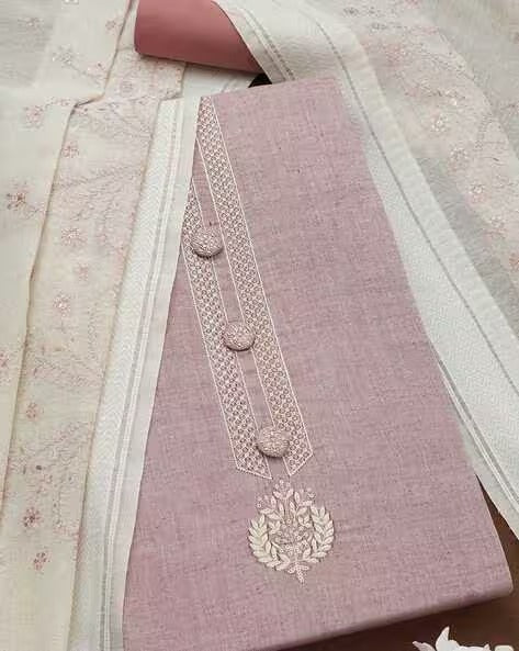 Women Embroidered 3-Piece Unstitched Dress Material