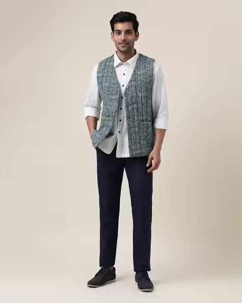 Men Quilted Slim Fit Puffer Jacket