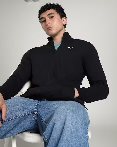 Mens ESS Logo Slim Fit Track Jacket