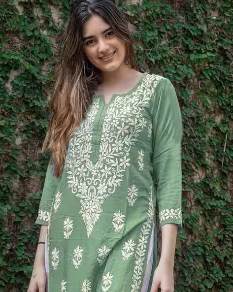 Women Embroidery A-line Kurta