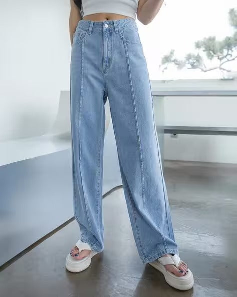 High Rise Straight Jeans