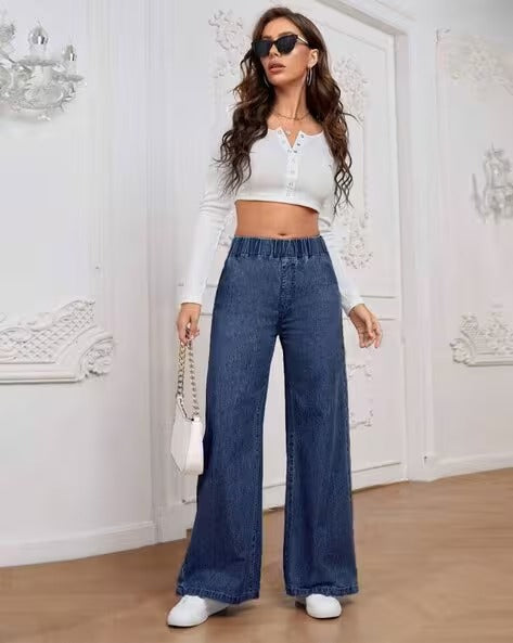 Women High Rise Boyfriend Jeans
