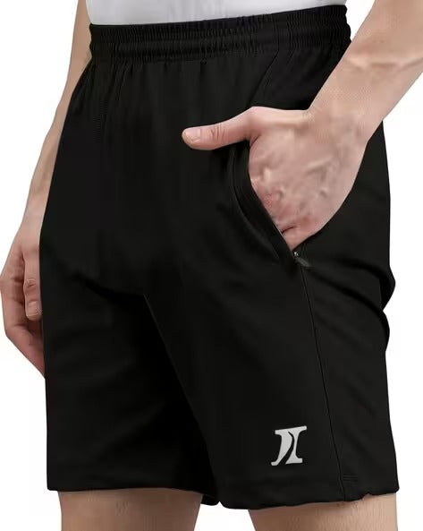 Men Flat Front Regular Fit Shorts