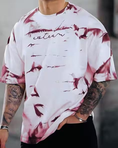 Men Tie Dye Oversized Fit T-shirt