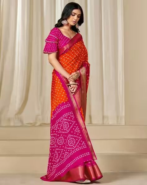 Women Ethnic Junction Dola Silk Saree