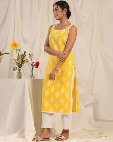 Women Floral Straight Kurta