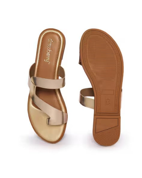 Women Toe-Ring Sandals with Synthetic Upper