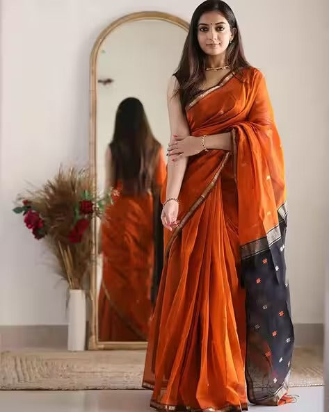 Banarasi Artsilk Traditional Half-and-Half Saree