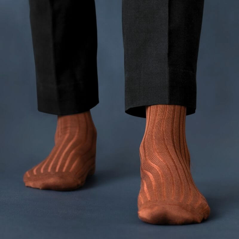 Men Brown Socks