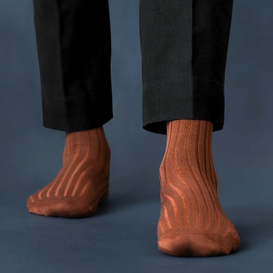 Men Brown Socks