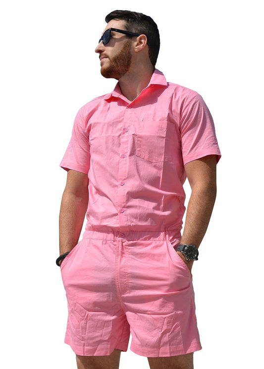 Men Pink Rompers