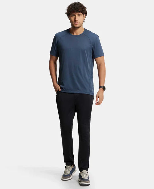 Microfiber Elastane Stretch Jogger- Black
